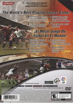 World Soccer Winning Eleven 8 - International box cover back